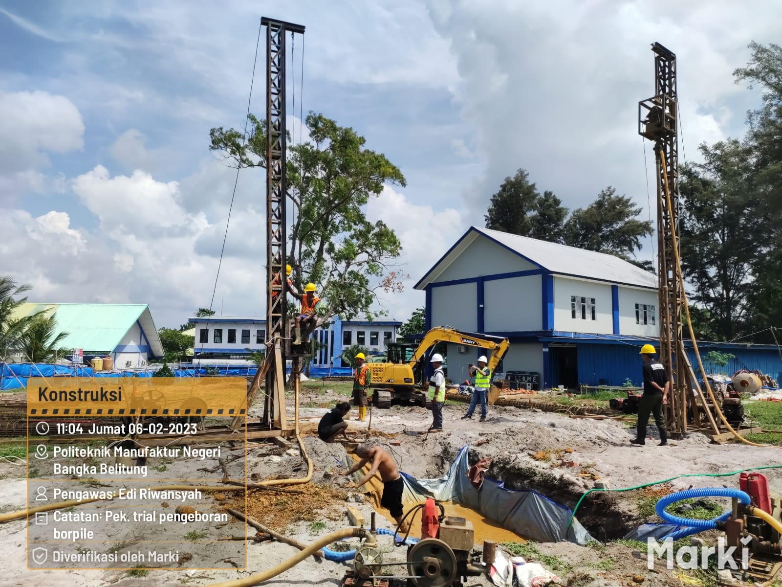 Proyek Pembangunan Gedung Kuliah Polman Babel Diawasi Berbagai Pihak